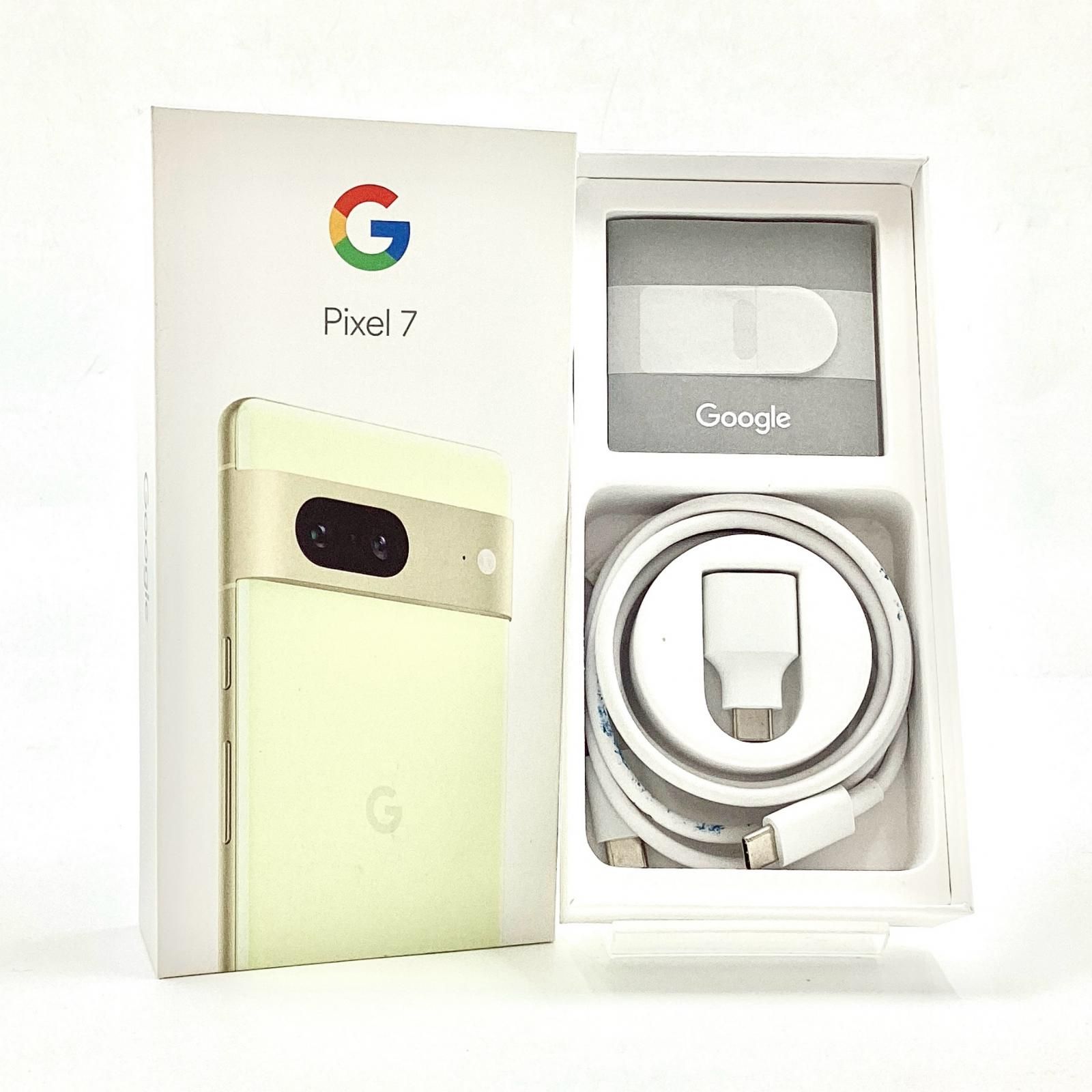 Google Pixel 7 128GB Lemongrass au G03Z5 美品 動作確認済【全額返金