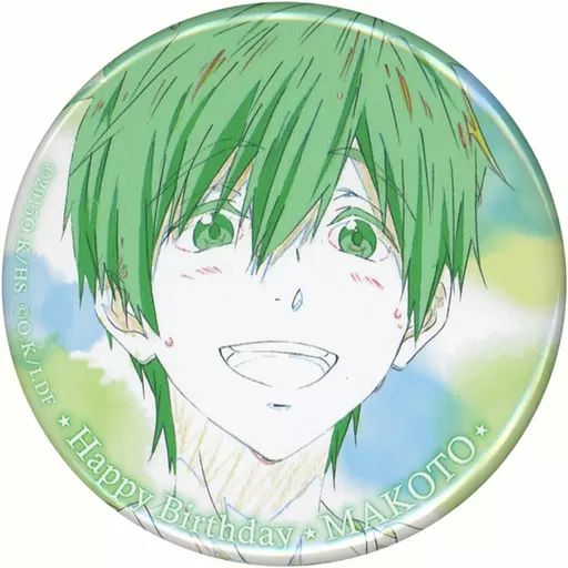 Free! 橘真琴 バースデー缶バッジ Hopeful Birthday 2点 Free! Hopeful