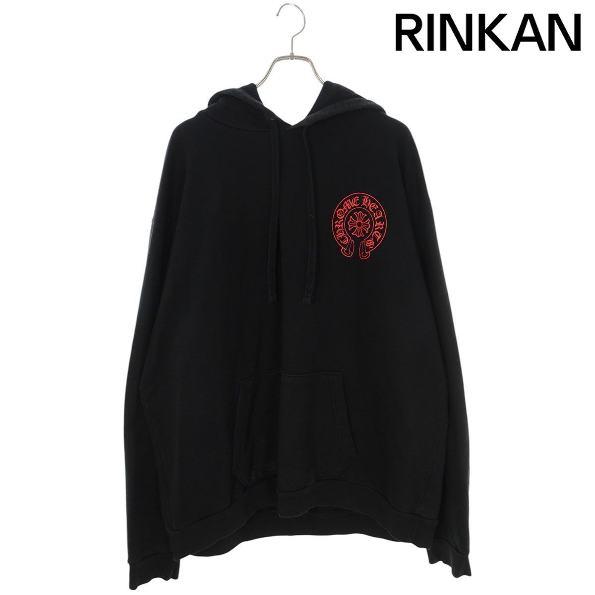 クロムハーツ  WWW.CHROMEHEARTS.COM HOODIE オンライン限定ホースシューバックプリントプルオーバーパーカー メンズ XXL