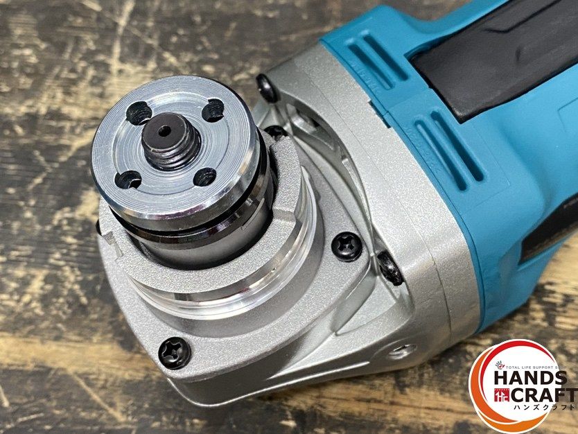 ● makita マキタ GA408DRGX ディスクグラインダ 100mm バッテリ 18V 6.0Ah ×2 充電器 砥石 サイドグリップ レンチ ケース付 HRDEVELOPMENT_JP