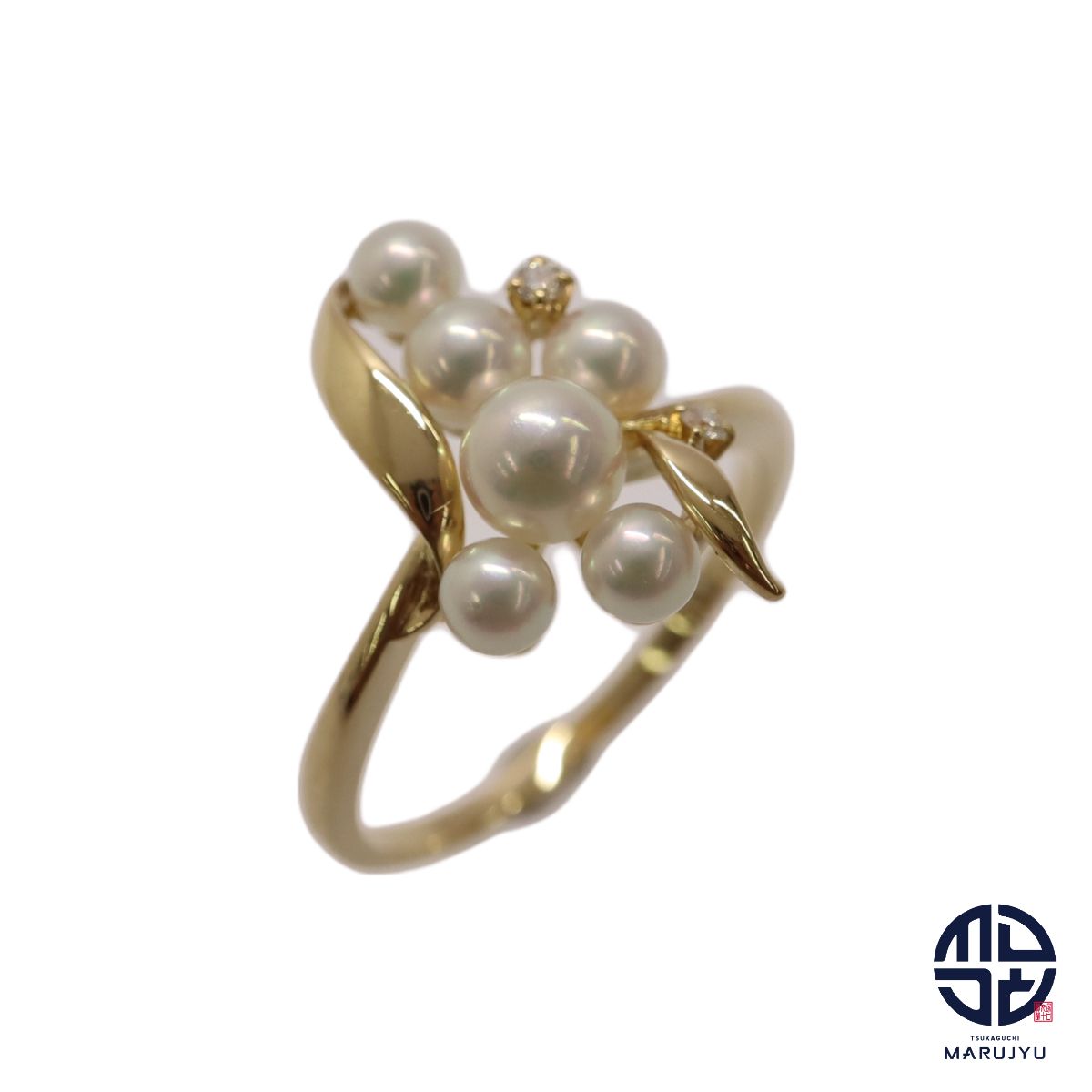 MIKIMOTO ミキモト K18 18金イエローゴールド 真珠 アコヤベビーパール 