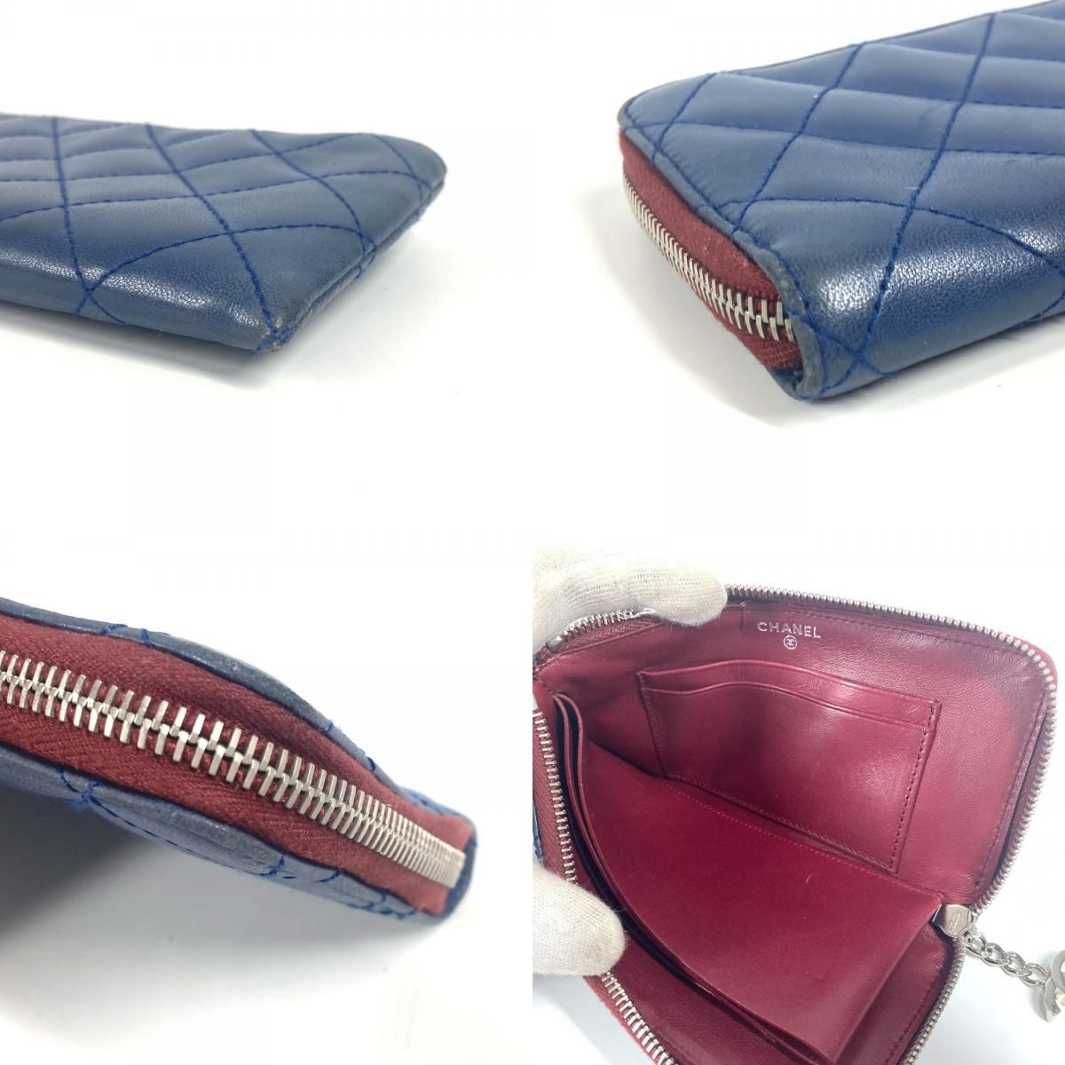CHANEL シャネル 長財布 L字ファスナー マトラッセ キルティング