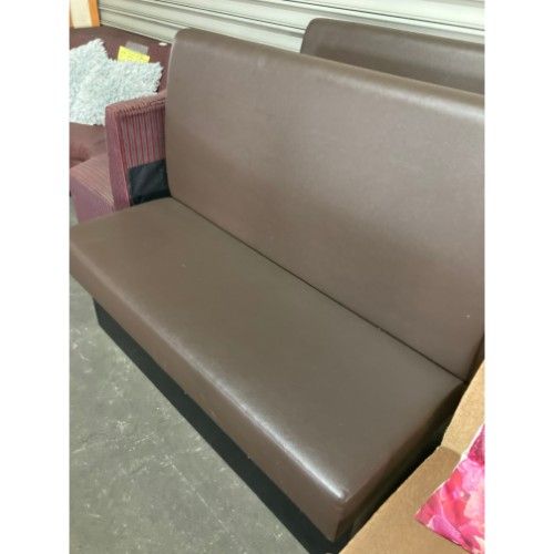 【中古】ベンチソファー(ブラウン) 幅1190×奥行570×高さ1000 【送料無料】【業務用】