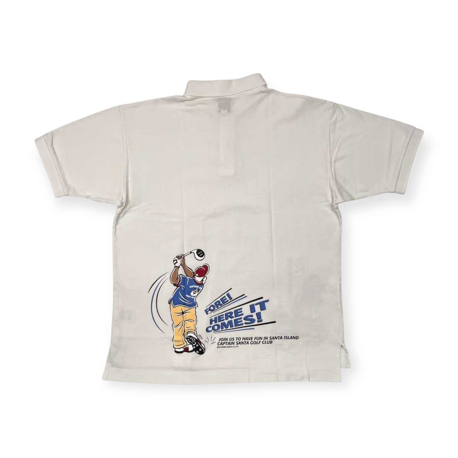 キャプテンサンタゴルフポロシャツ(総柄黄色) CAPTAIN SANTA キャプテンサンタ GOLF CLUB 半袖 ポロシャツ