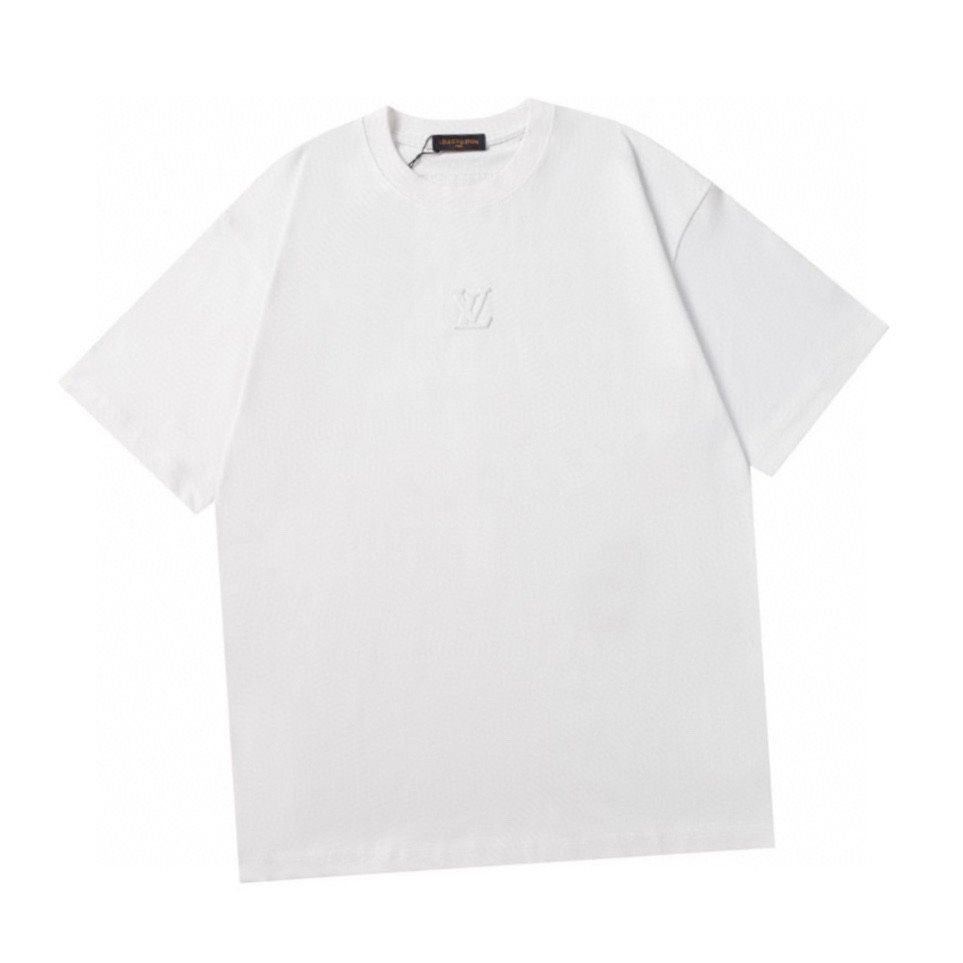 今日特価】Louis Vuitton エンボスロゴ T シャツ（B/W/G）/LV