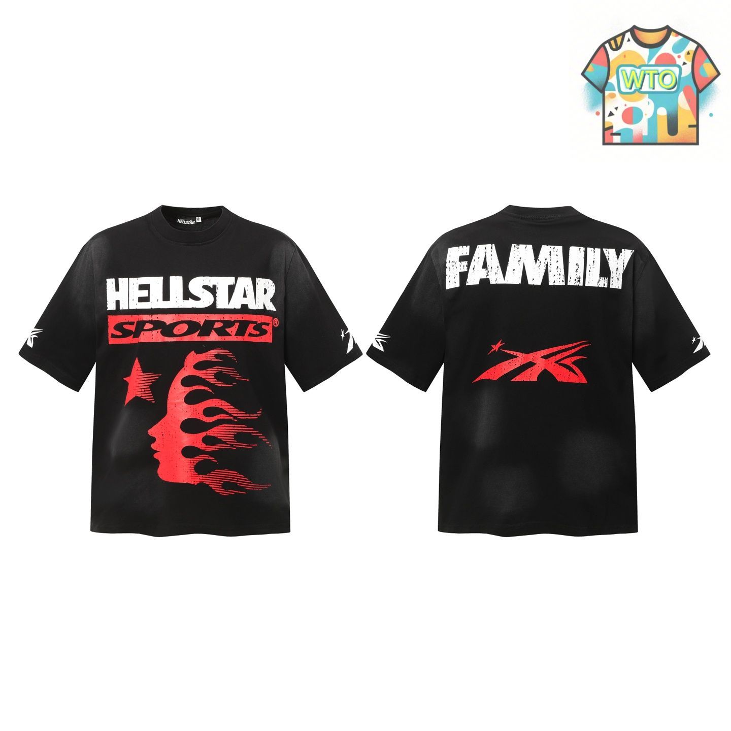 今日特価】Hellstar ヘルスター ストリート風 T シャツ-1 - メルカリ