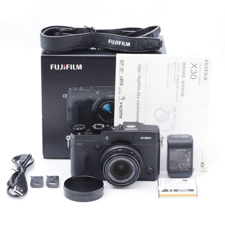 FUJIFILM プレミアムコンパクトデジタルカメラ X30 ブラック