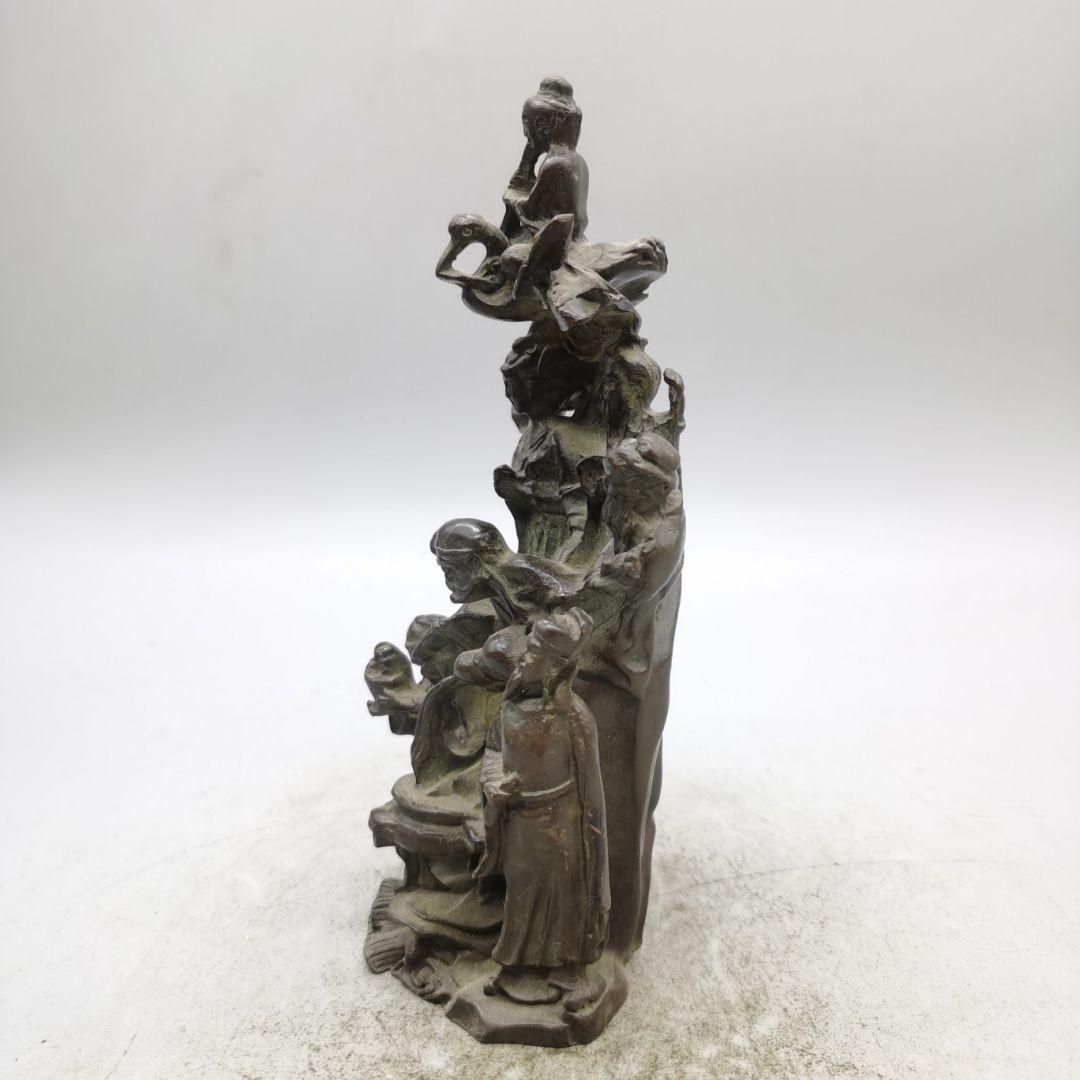 銅細工 八仙仏像図 書道具 文房具 銅器 置物 工芸品 装飾品 銅細工 八仙仏像図 書道具 文房具 銅器 置物 工芸品 装飾品