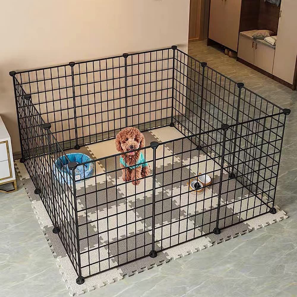 新品 小動物 小型犬 犬 うさぎ ペット 45×35cm 室内用 透明 サークル ...