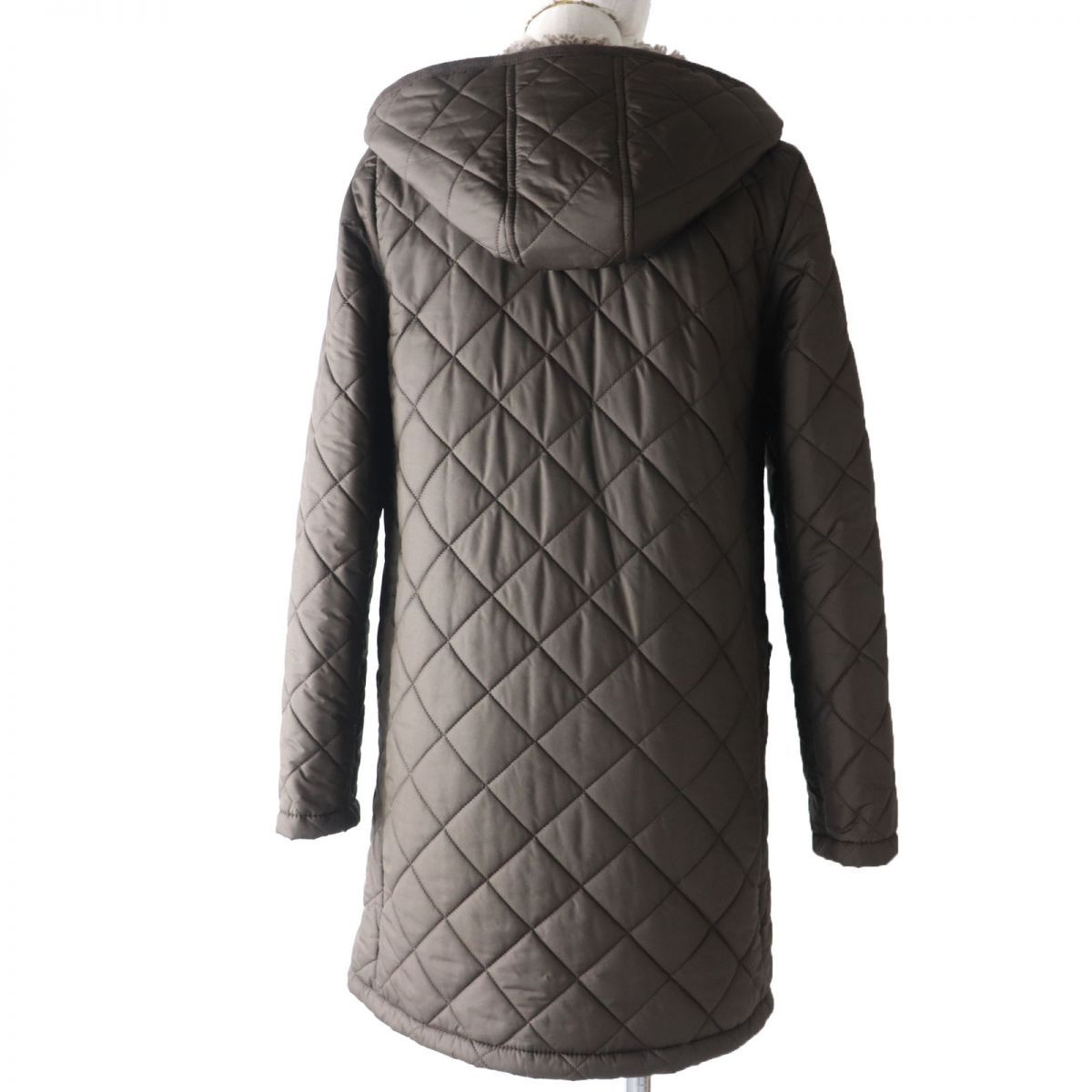 美品】 MACKINTOSH マッキントッシュ ボア フーデッド コート 36