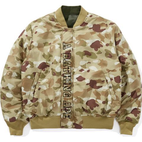 A GENUINE BATHING APE BAPE X ALPHA INDUSTRIES REVERSIBLE MA-1 JACKET　Lサイズ