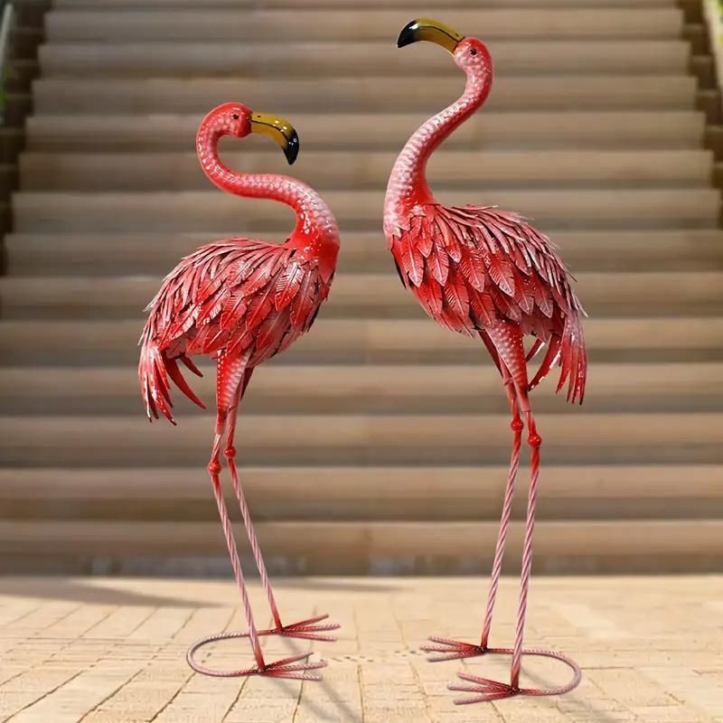 ガーデンオーナメント 置物 庭 芝生 フラミンゴ オブジェ ガーデニング 屋外 2個セット ピンク PINK FLAMINGO おしゃれ エレガント  4-7 - メルカリ