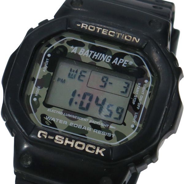 A BATHING APE ア ベイシング エイプ x CASIO カシオ G-SHOCK DW-5600