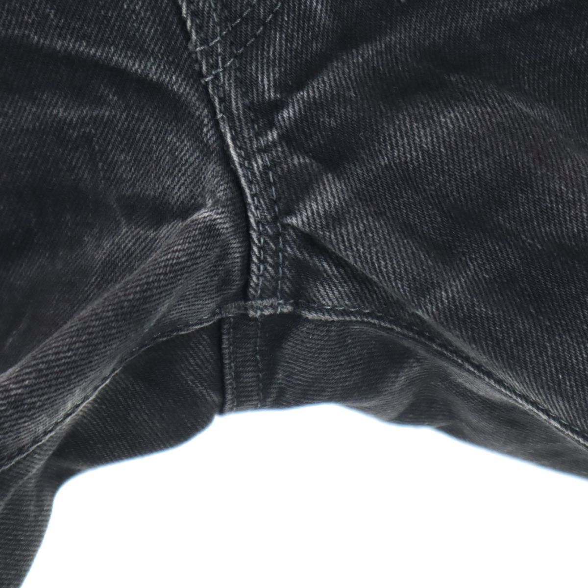 OZNOJEANS ストレートデニムパンツ W29 ブラック OZNOJEANS ボタン 