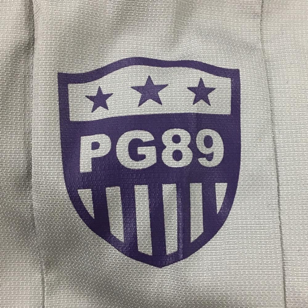 パーリーゲイツ ブルゾン ライトグレー×パープル ハーフジップ 蓄熱