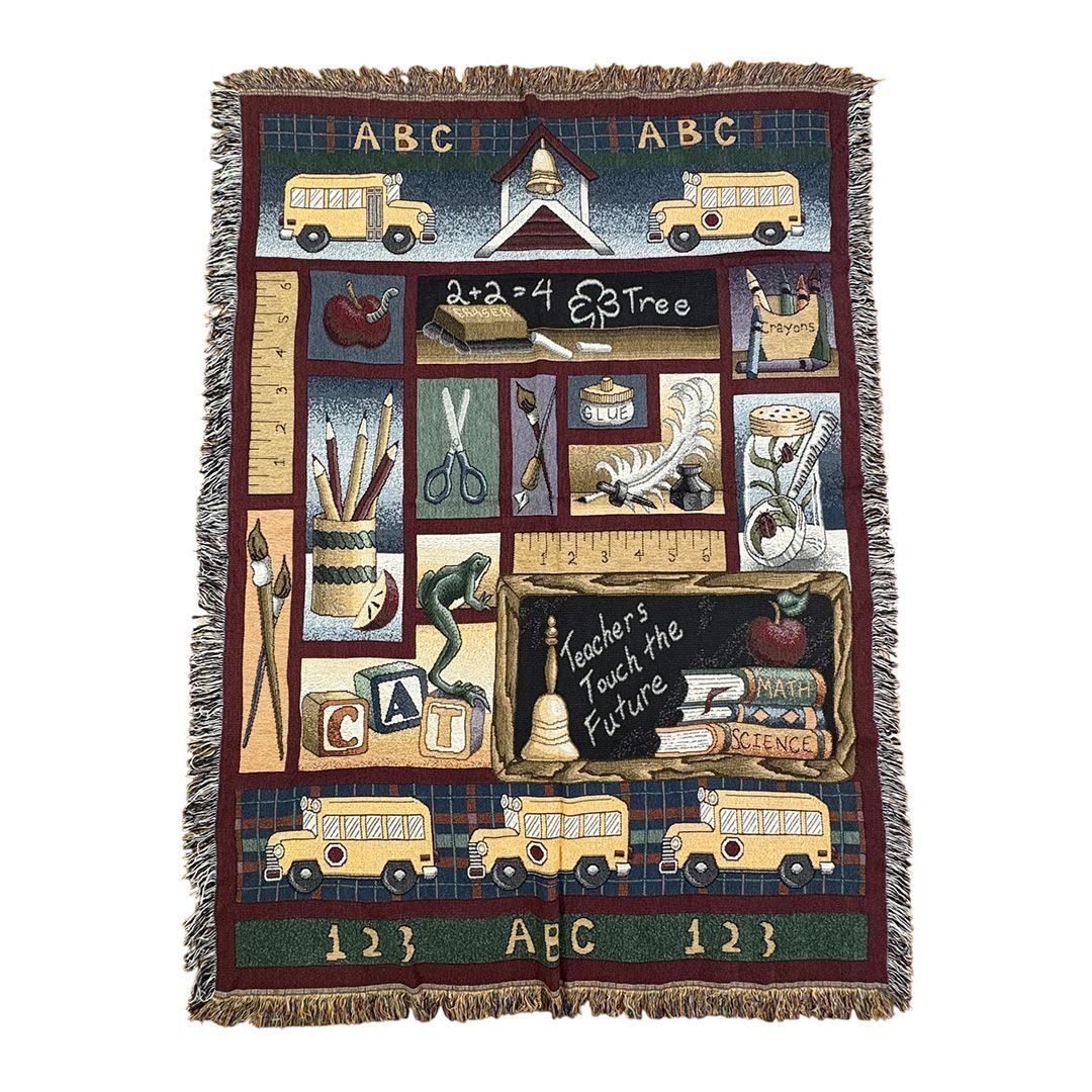 vintageラグ カーペット 学校 スクール 黒板 1529