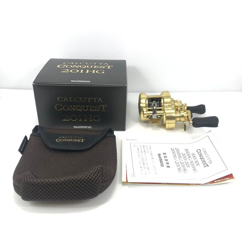 品 SHIMANO シマノ 21 カルカッタコンクエスト 201HG 左ハンドル ベイトリール 釣り 釣り具等 134-251007-yy-08-tag