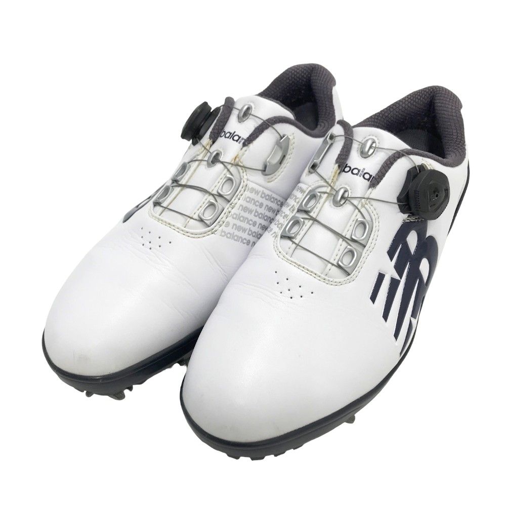 【26cm】new balance BOA ゴルフシューズ MG1001T2美品 NEW BALANCE ニューバランス MG1001T2 ゴルフシューズ BOA ホワイト系