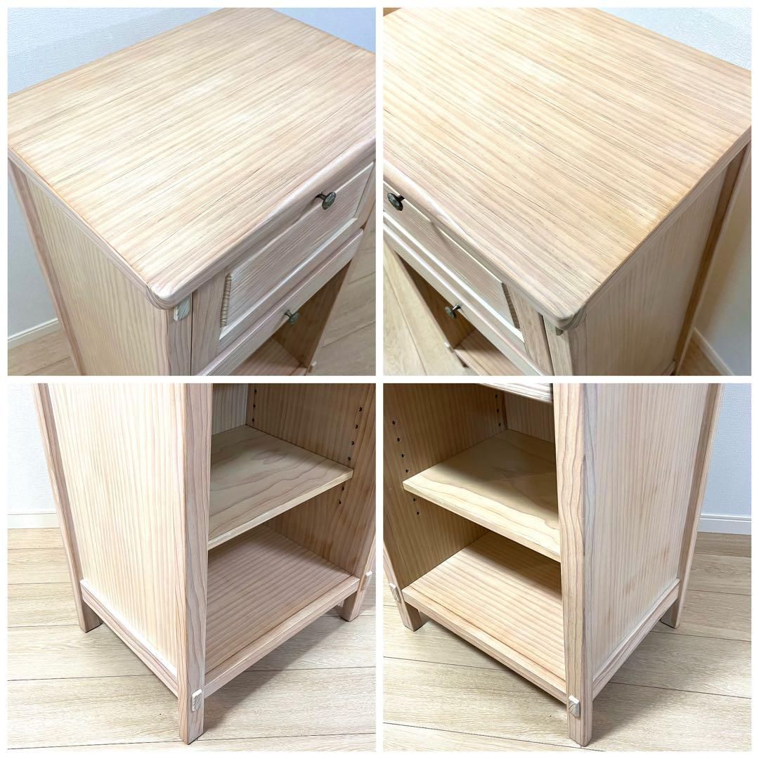 そ103【美品】フレンチカントリー ナチュラル木製 電話台 FAX台 チェスト そ103【美品】フレンチカントリー ナチュラル木製 電話台 FAX台