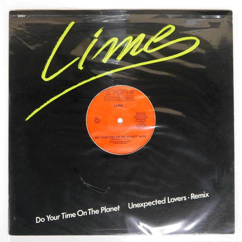 米 US盤 LIME/DO YOUR TIME ON THE PLANET/TSR TSR841 12 - メルカリ