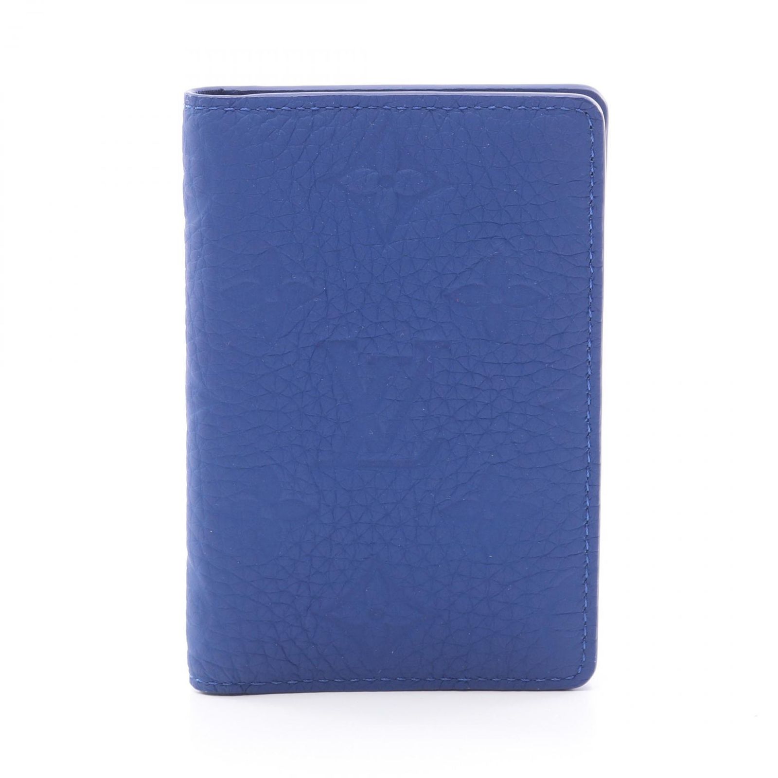 ルイ ヴィトン LOUIS VUITTON カードケース オーガナイザー ドゥ ポッシュ トリヨンモノグラム ネオンブルー M80585 ブルー レザー オーガナイザー ドゥ ポッシュ メンズ Used A