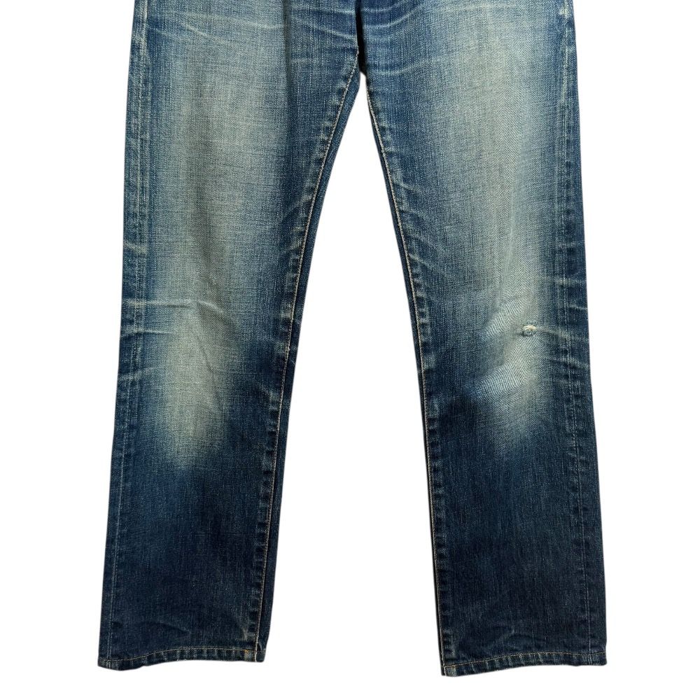 Dior HOMME デニム 433D005T X158 ウォッシュドブルー M 美品 DIOR HOMME ディオールオム ボタンフライ ダメージ加工