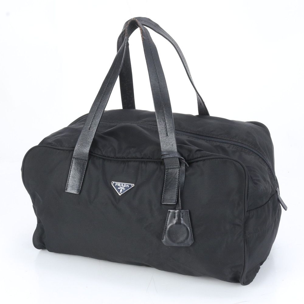 PRADA プラダ　テスート デカ ロゴ ボストンバッグ　レザー　革　美品 楽天市場】美品 PRADA プラダ テスート 三角ロゴプレート