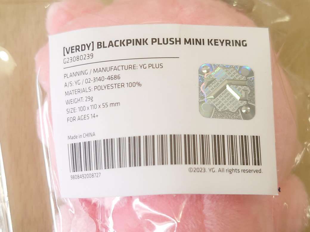 新品未使用】BLACK PINK VERDY コラボ BINKY キーチェーン 韓国限定