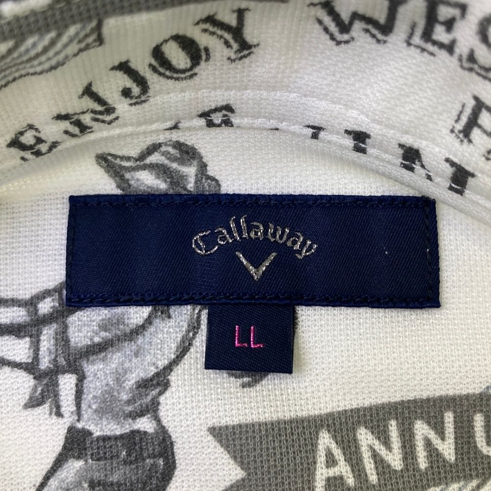 ゆうこりん！Callaway ホワイト ブラック2着　LLサイズ 中古 メンズ キャロウェイ Callaway インナー LL 白 ホワイト V