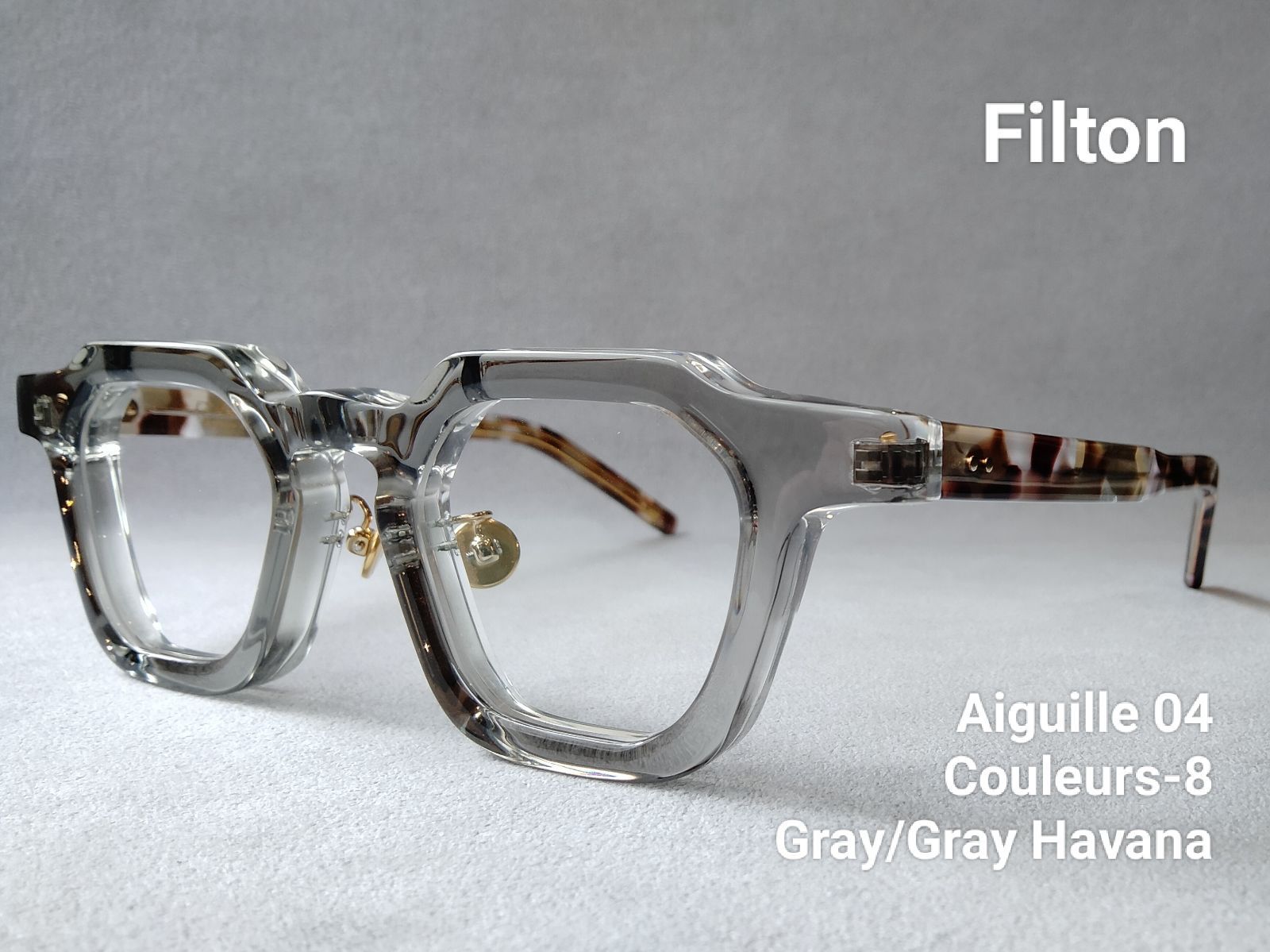 Filton(フィルトン)「Aiguille 04」Couleurs - 8/Gray-Gray Havana ...