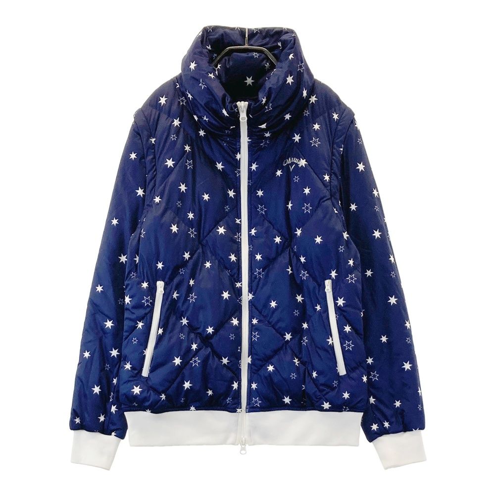 サイズ：L CALLAWAY キャロウェイ 2WAY 中綿 ジップジャケット 星柄