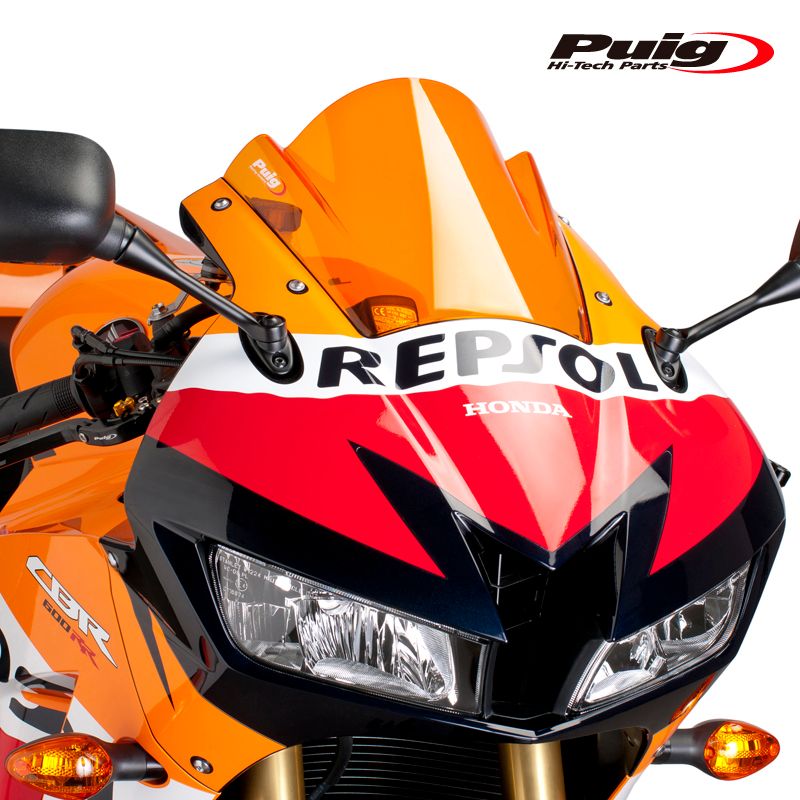Puig 6478T RACING-SCREEN ORANGE HONDA CBR600RR 13-22 プーチ スクリーン カウル