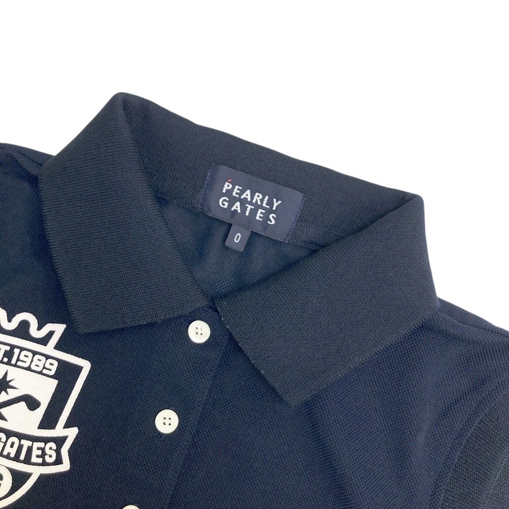 【2点】パーリーゲイツ モックネック ノースリーブトップス ゴルフウェア 2 パーリーゲイツ PG 袖フリルモックネックノースリーブニット