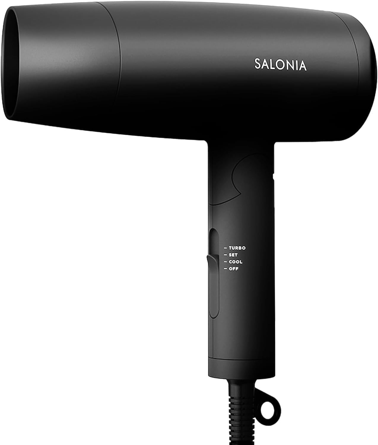 マイナスイオン 軽量 速乾 ヘアドライヤー 大風量 ドライヤー SL-013BK スピーディーイオン サロニア ブラック SALONIA