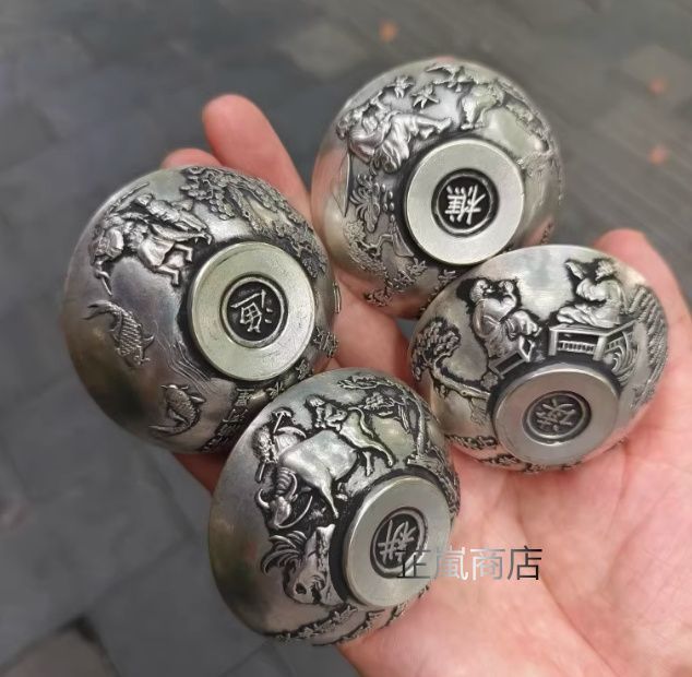 銅器 漁樵耕読小碗一セット 茶碗 工芸品 美術品 置物 銅器 漁樵耕読小碗一セット 茶碗 工芸品 美術品 置物 - メルカリ