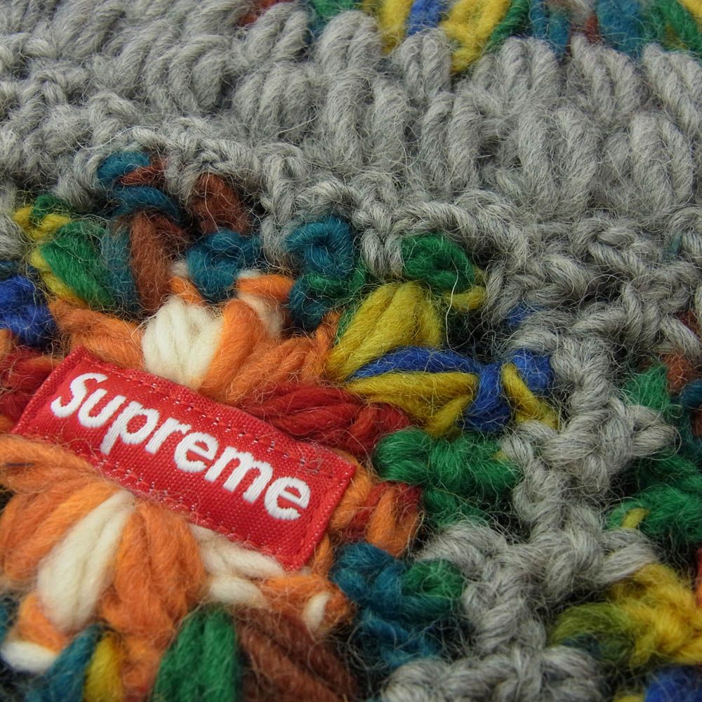 supreme Crochet Beanie シュプリーム クロシェ ビーニー Supreme - グレー シュプリーム Crochet Beanie ビーニー ニット