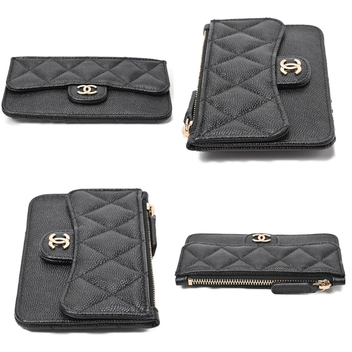 シャネル/CHANEL マトラッセ コイン カードホルダー / カードケース AP2570 キャビアスキン ブラック/ゴールド金具 【中古】  S-156662 - メルカリ