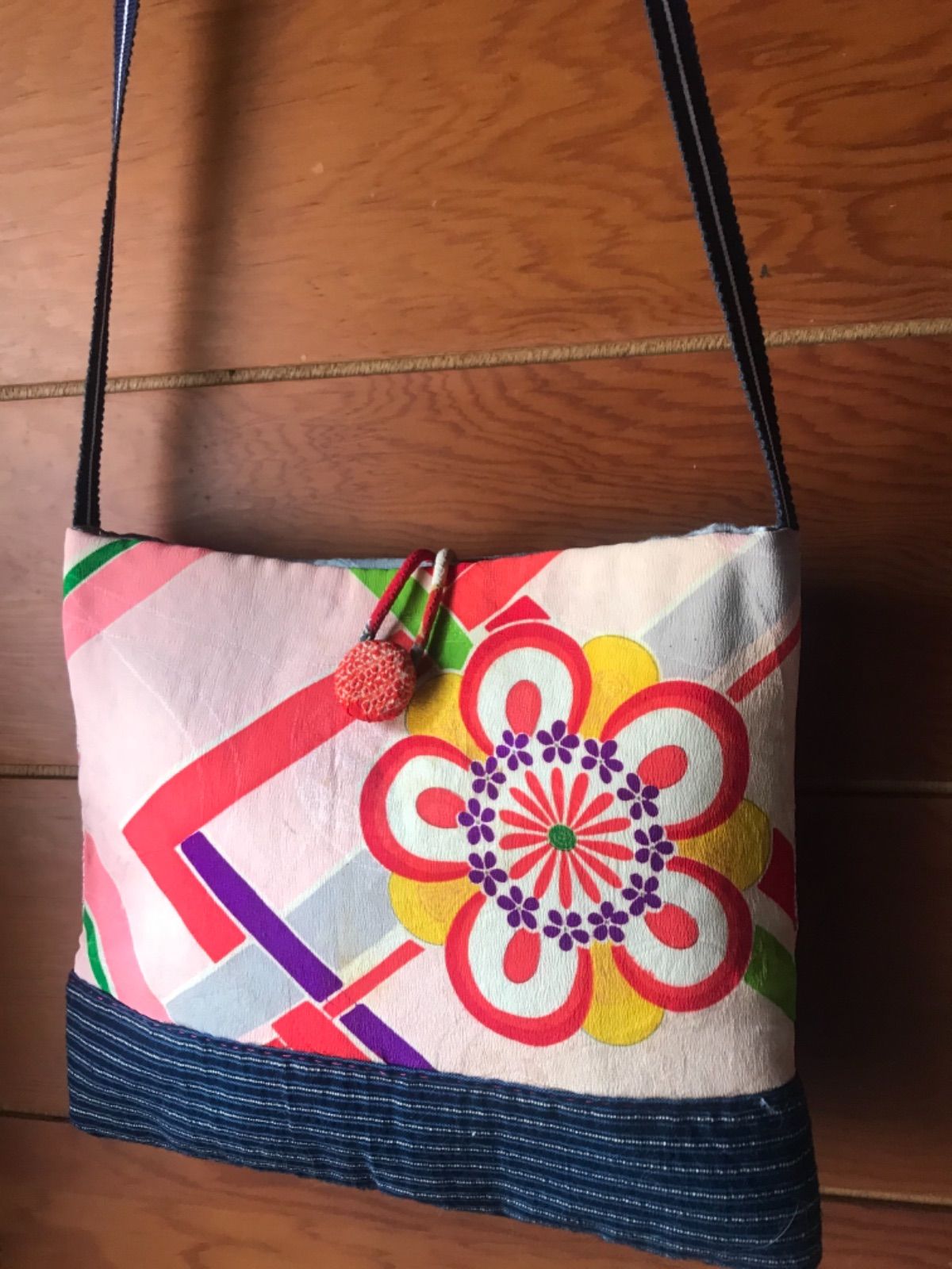 帯リメイクショルダー25-13 帯リメイクバッグ ショルダーバッグ DIY帯