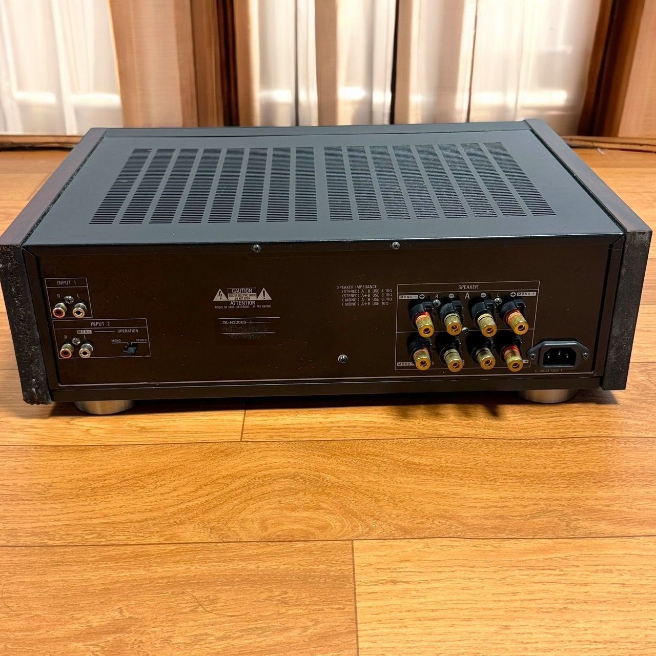 B☆送料無料 美品 SONY ソニー TA-N330ES ステレオ パワーアンプ ES