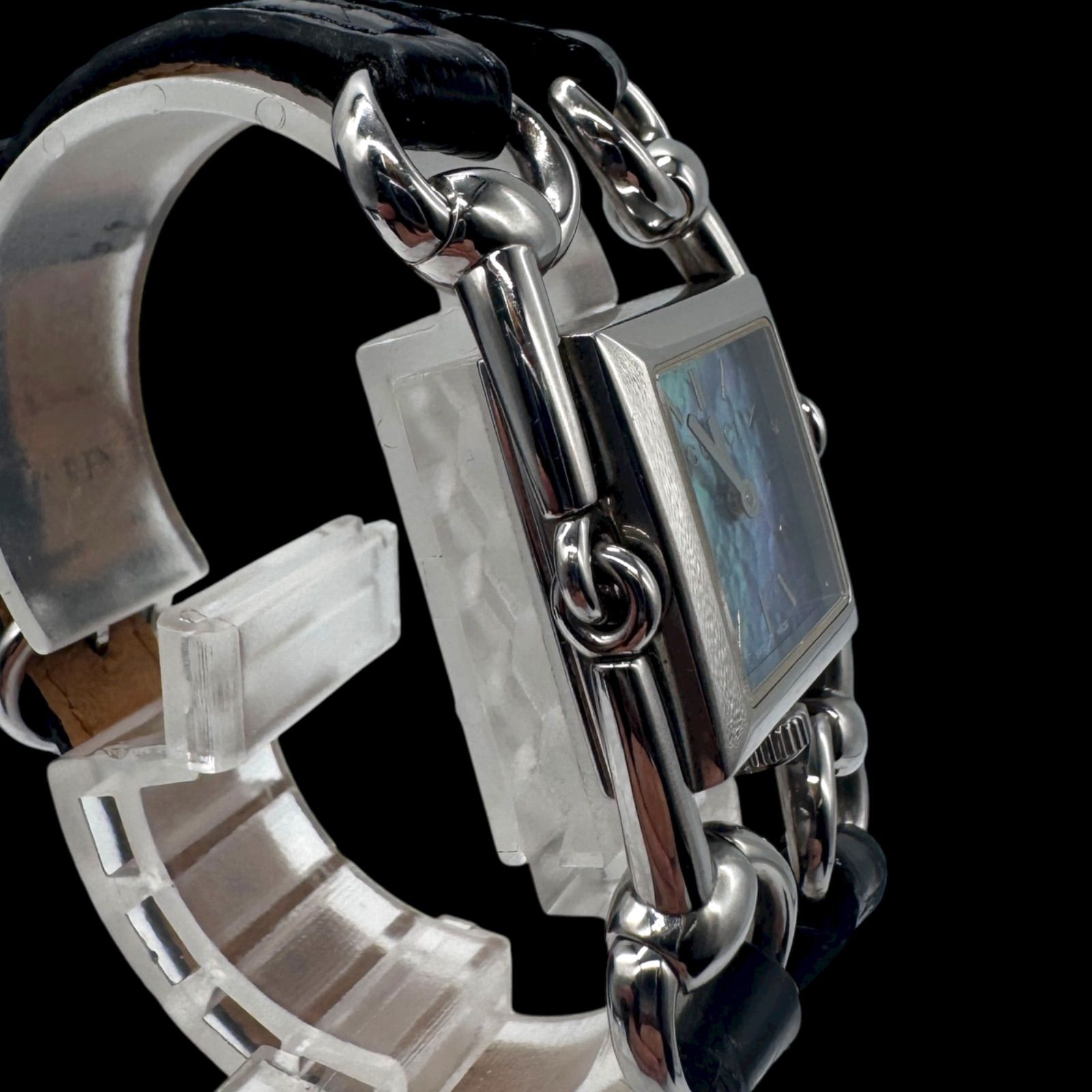 希少 稼働 GUCCI グッチ シニョーリア 116.5 ブルーシェル文字盤