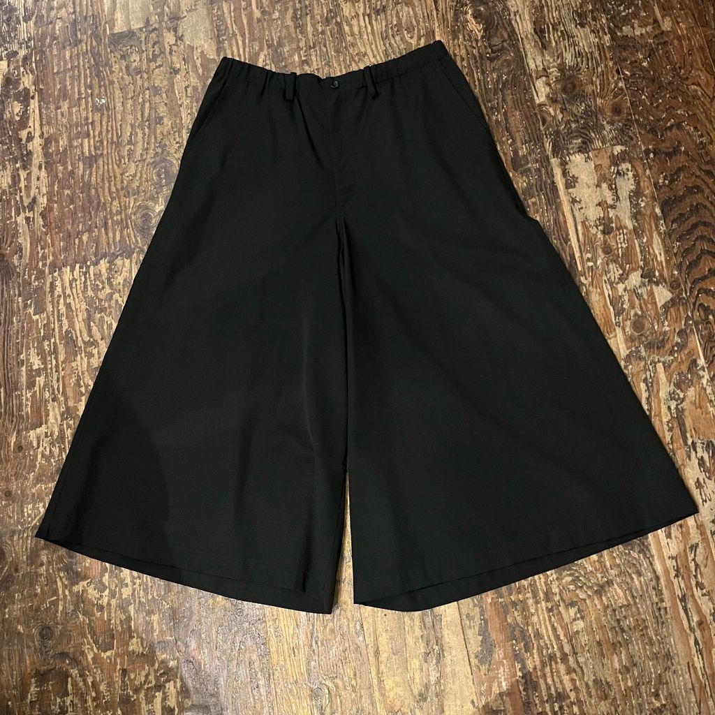Yohji Yamamoto pour homme ヨウジヤマモトプールオム ウールギャバジン袴パンツ HB-P73-100 ブラック size 3 代官山A05
