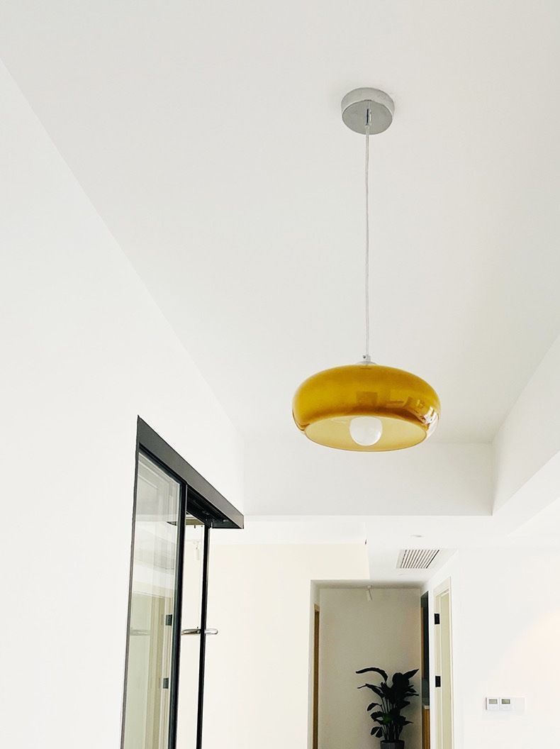 特大校舎ミルクガラスペンダントライトミッドセンチュリーモダン