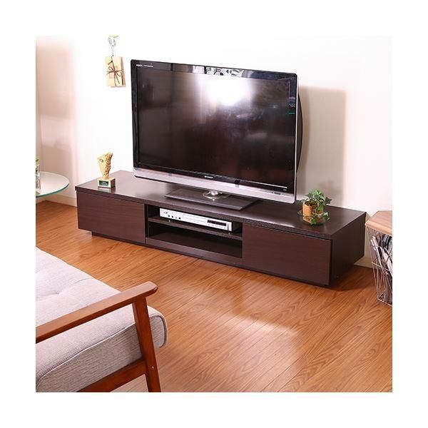 テレビ台 テレビボード 約幅150cm ブラウン AV機器収納対応 引き出し付き 木目調 ローボード リビング ベッドルーム〔代引不可〕