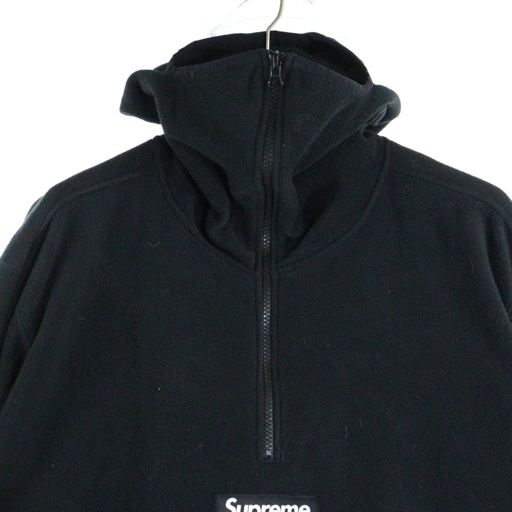 Supreme Polartec ブラックハーフジップフーディ Supreme - Polartec Half Zip Pullover - UG.SHAFT