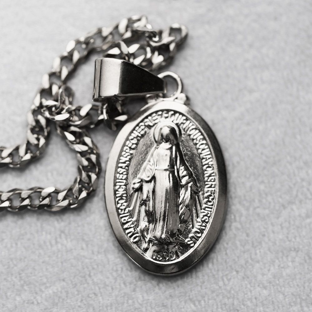 メキシカンジュエリー ステンレス ネックレス マリア 聖母