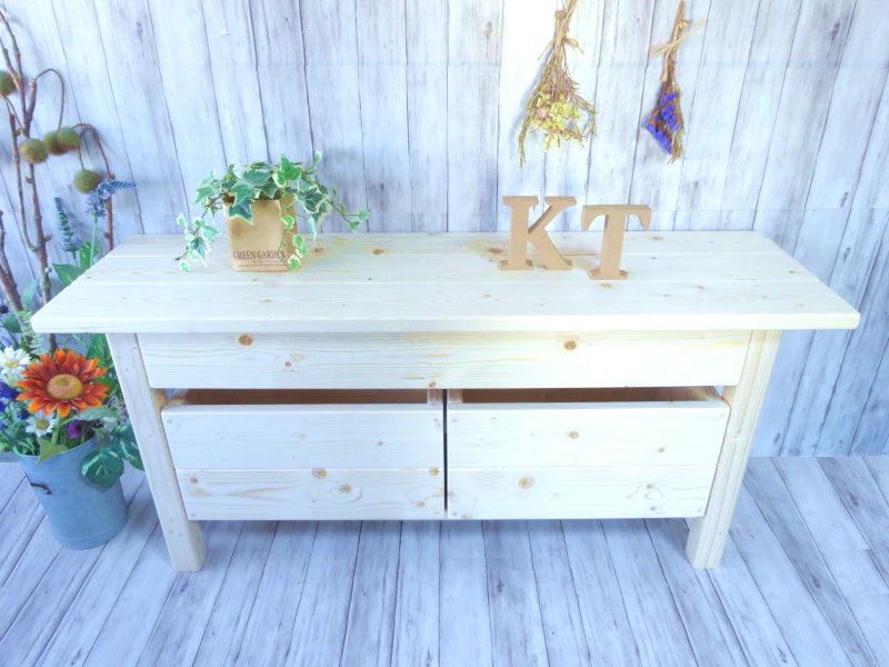 ハンドメイド ２人掛けベンチ