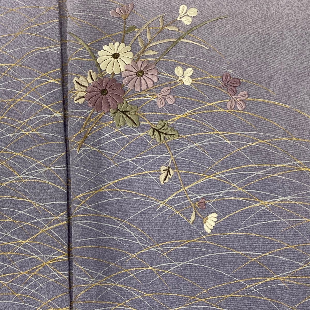 付け下げ 絞り 菱取り 辻ヶ花 くすみピンク 着物 075a p 付け下げ 絞り