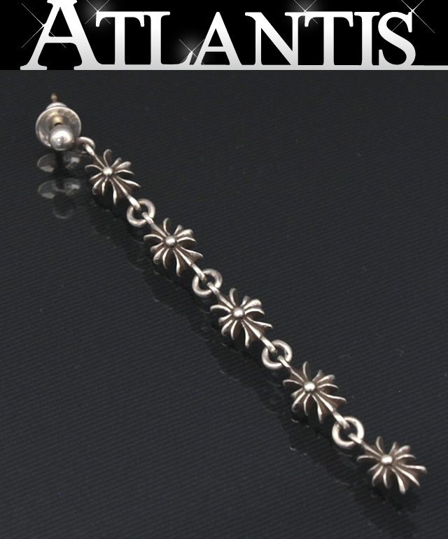 CHROME HEARTS 銀座店 クロムハーツ タイニーE CHプラス 5ドロップ ピアス メンズ シルバー SV925 98414