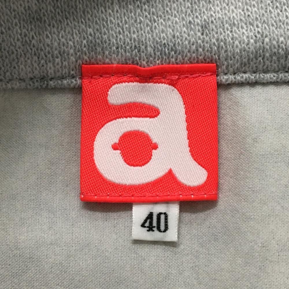 ニットスカート 杢グレー×レッド×黒