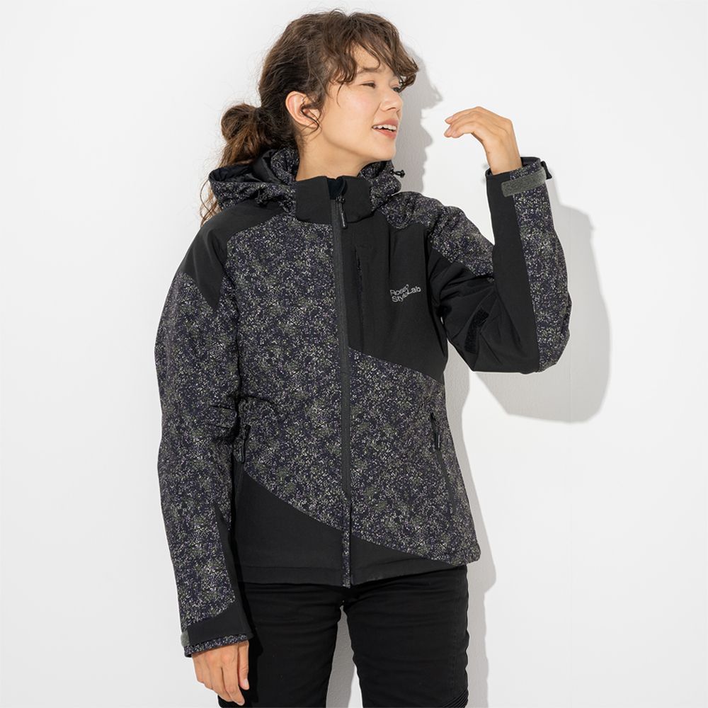 レディース バイク用 秋冬 ソフトシェルジャケット 撥水 防風 防寒 プロテクター付属 Rosso StyleLab ロッソスタイルラボ ROJ 0998 バイク オートバイ ジャケット オシャレ かわいい チャコール